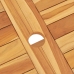 Juego de comedor de jardín 7 piezas madera maciza de teca