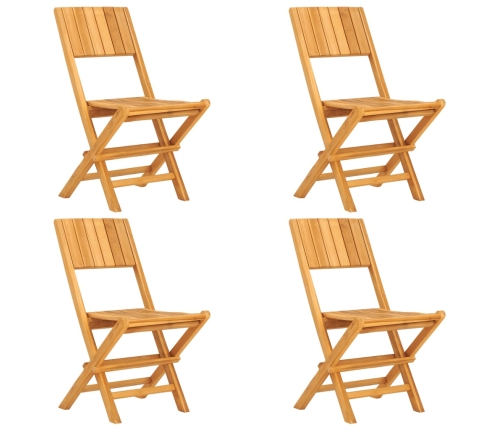 Juego de comedor para jardín 5 piezas madera maciza de teca
