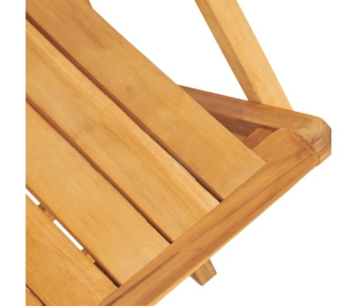 Juego de comedor de jardín 7 piezas madera maciza de teca