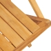 Juego de comedor de jardín 7 piezas madera maciza de teca