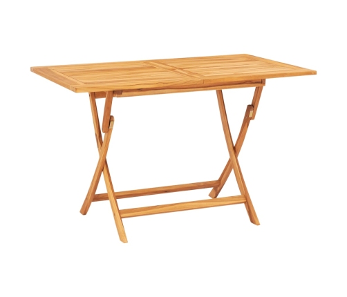 Juego de comedor de jardín 7 piezas madera maciza de teca