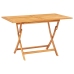 Juego de comedor de jardín 7 piezas madera maciza de teca
