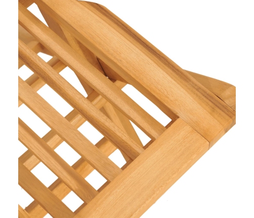 Juego de comedor de jardín 7 piezas madera maciza de teca