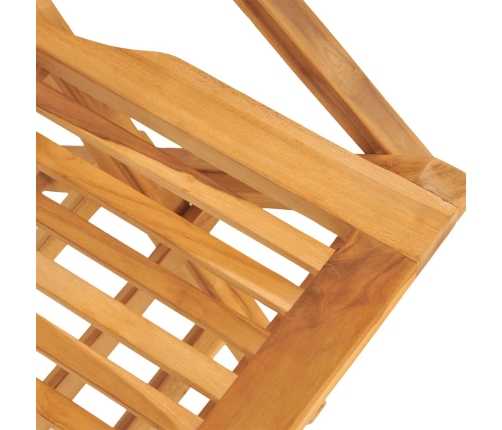 Juego de comedor para jardín 5 piezas madera maciza de teca