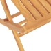 Juego de comedor para jardín 5 piezas madera maciza de teca