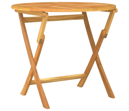 Juego de comedor para jardín 5 piezas madera maciza de teca