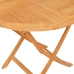 Juego de comedor para jardín 5 piezas madera maciza de teca