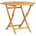 Juego de comedor para jardín 5 piezas madera maciza de teca
