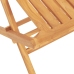 Juego de comedor para jardín 5 piezas madera maciza de teca