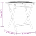 Juego de comedor para jardín 5 piezas madera maciza de teca