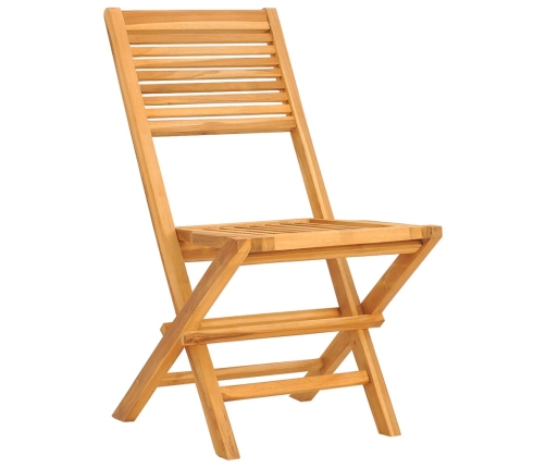 Juego de comedor para jardín 5 piezas madera maciza de teca
