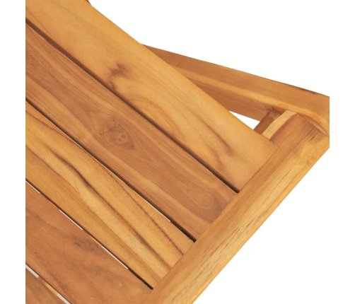 Juego de comedor para jardín 5 piezas madera maciza de teca