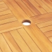 Juego de comedor para jardín 5 piezas madera maciza de teca