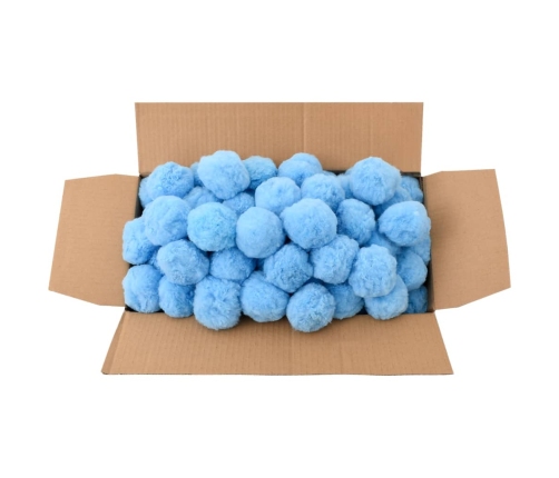 Bolas filtro de piscina antibacterias azul 1400 g polietileno