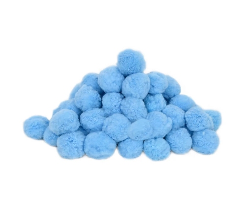 Bolas filtro de piscina antibacterias azul 1400 g polietileno