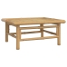 Set de muebles de jardín 6 piezas bambú con cojines gris claro
