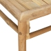 Set de muebles de jardín 12 piezas bambú y cojines gris claro