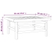 Set de muebles de jardín 7 piezas bambú y cojines gris taupe