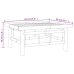 Set de muebles de jardín 12 piezas bambú y cojines blanco crema