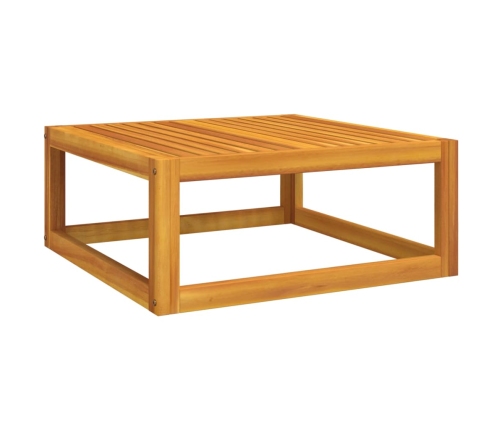 Set muebles de jardín 7 pzas madera maciza y cojines gris taupé