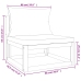 Set muebles de jardín 7 pzas madera maciza y cojines gris taupé