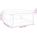 Set muebles de jardín 7 pzas madera maciza y cojines gris taupé