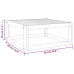 Set muebles de jardín 7 pzas madera maciza y cojines gris taupé