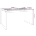 Juego de comedor de jardín 5 pzas madera maciza acacia y metal
