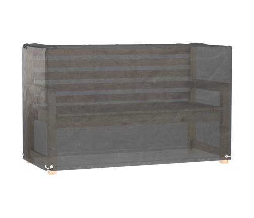 Fundas muebles de jardín 2 uds 8 ojales rectangular 125x55x75cm