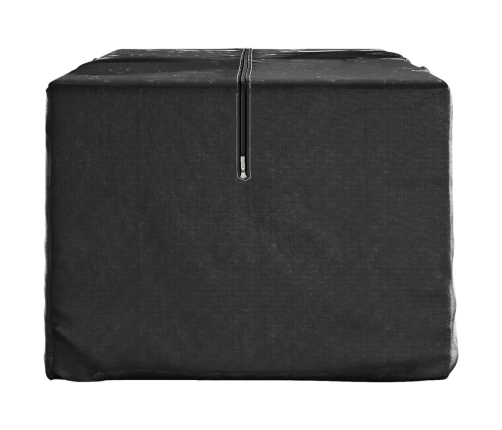 Bolsas para cojines jardín 2 uds polietileno negro 135x40x55 cm