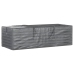 Bolsas para cojines jardín 2 uds polietileno negro 135x40x55 cm