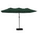Sombrilla doble verde 449x245 cm