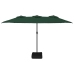 Sombrilla doble verde 449x245 cm