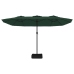 Sombrilla doble verde 449x245 cm