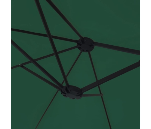 Sombrilla doble verde 449x245 cm