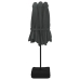 Sombrilla doble gris antracita 449x245 cm