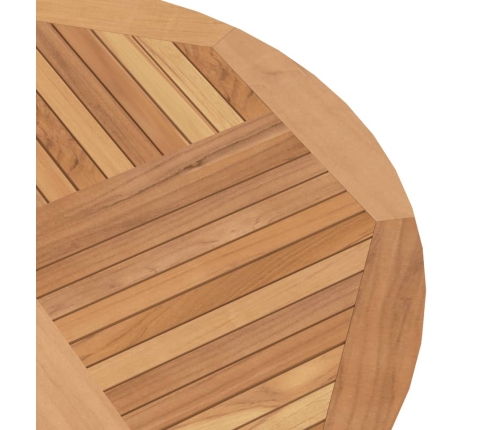 Mesa de jardín plegable madera maciza de teca Ø 110x75 cm