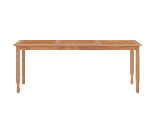 Mesa de comedor de jardín madera maciza de teca 200x90x75 cm