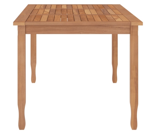 Mesa de comedor de jardín madera maciza de teca 200x90x75 cm