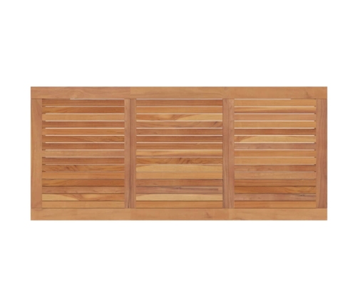 Mesa de comedor de jardín madera maciza de teca 200x90x75 cm