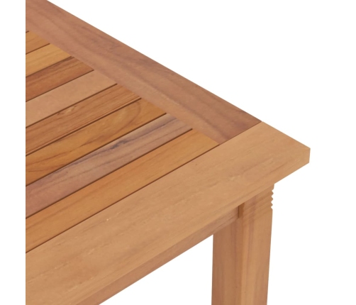 Mesa de comedor de jardín madera maciza de teca 200x90x75 cm