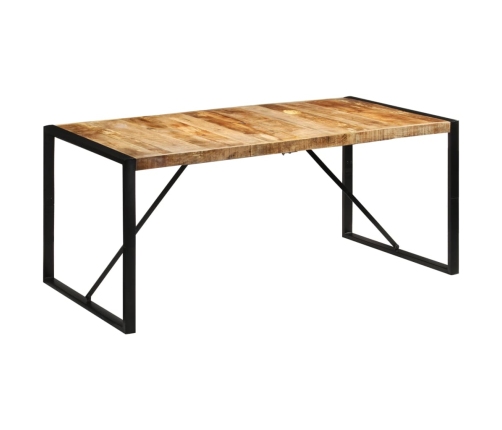 Mesa de comedor madera maciza de mango sin tratar 175x90x76 cm