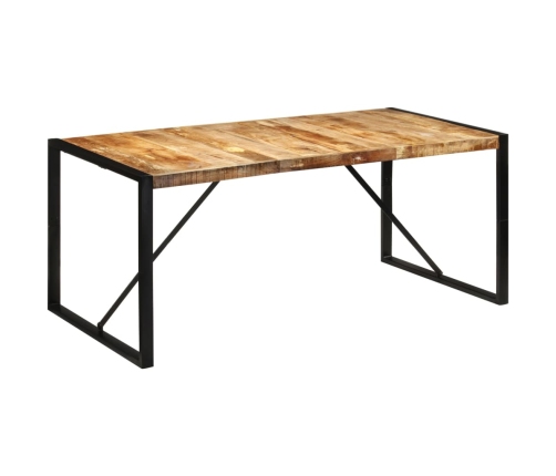 Mesa de comedor madera maciza de mango sin tratar 175x90x76 cm