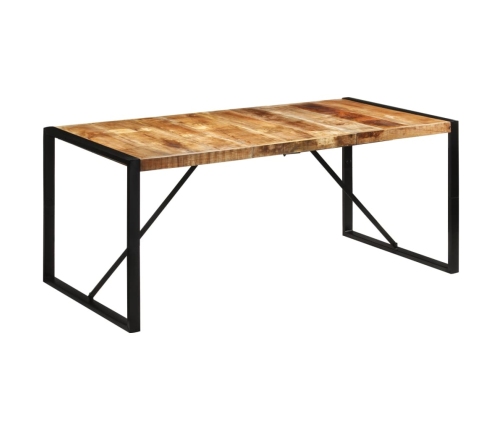 Mesa de comedor madera maciza de mango sin tratar 175x90x76 cm