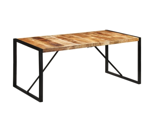 Mesa de comedor madera maciza de mango sin tratar 175x90x76 cm