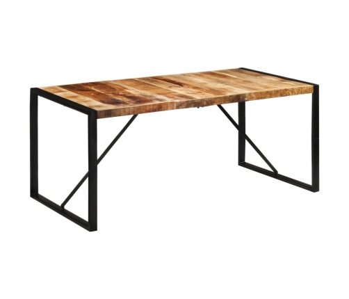 Mesa de comedor madera maciza de mango sin tratar 175x90x76 cm