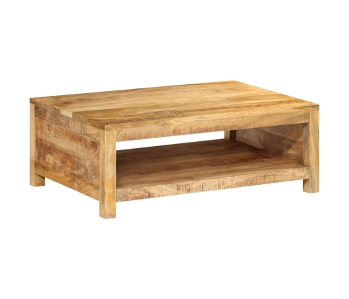 Mesa de centro de madera maciza mango 80x55x30 cm