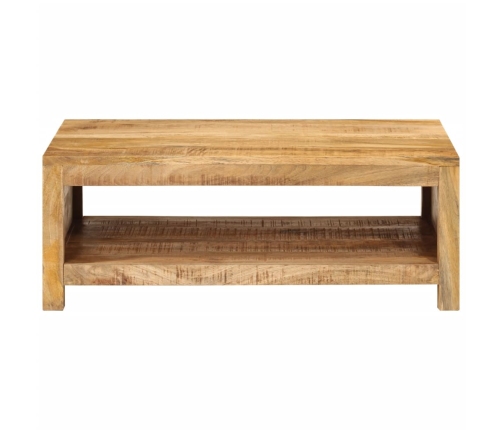 Mesa de centro de madera maciza mango 80x55x30 cm