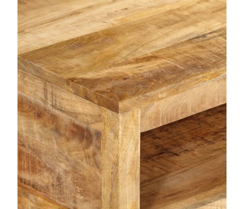 Mesa de centro de madera maciza mango 80x55x30 cm