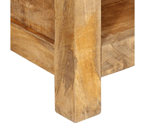 Mesa de centro de madera maciza mango 80x55x30 cm